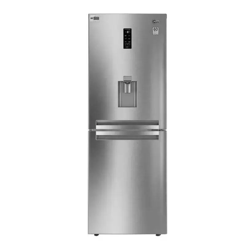 یخچال فریزر کمبی عرض 70 ((آبسردکن دار)) روسو-ROSSO  استیل خشدار کلور(V02) کد:022102